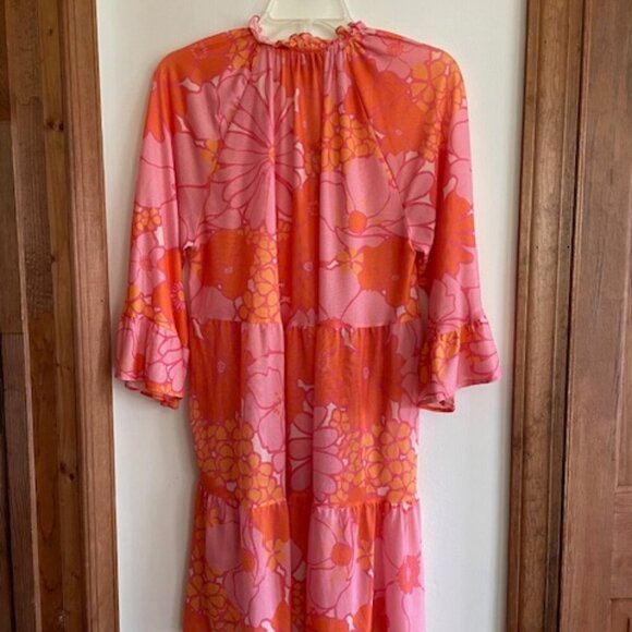 SHOW ME YOUR MUMU Viola Coral Mini Dress M - Picture 9 of 17